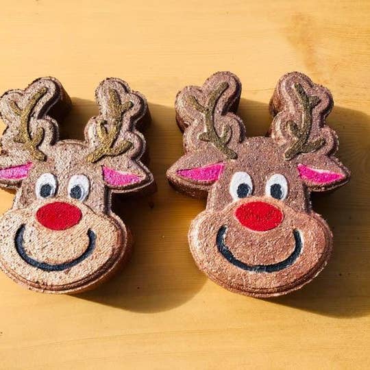 Rudolph Bath Bomb for wholesale by Kim's Bath Shop LLC