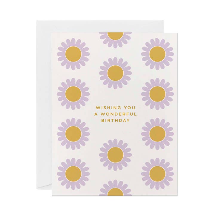 Lavendeldaisies | Födelsedagskort för wholesale av Line & Kind Paper Co.