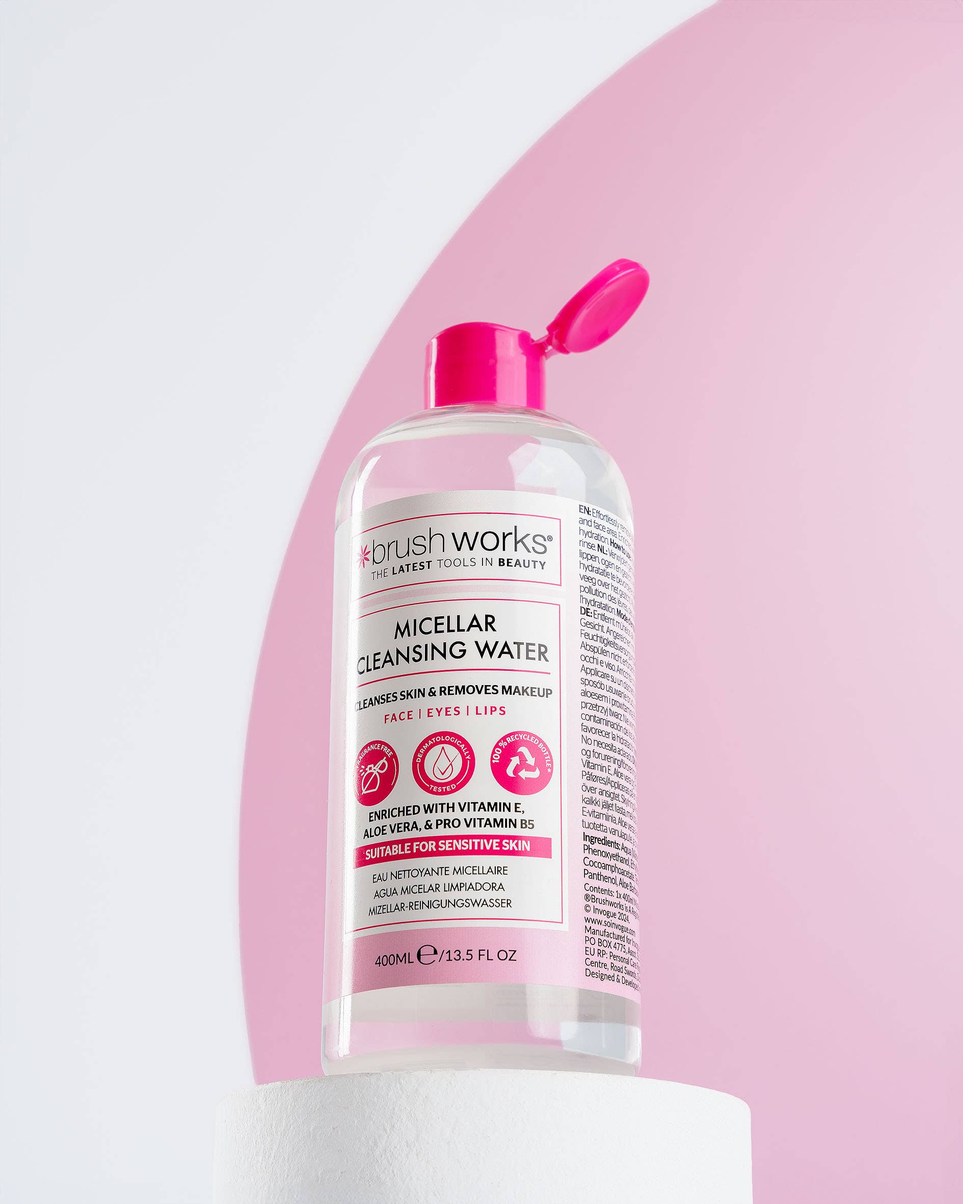 Soinvogue - Vente Démaquillants - Brushworks eau micellaire démaquillante - 400 ml1