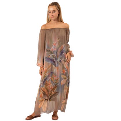 VeraMay - Wholesale Dress – Women's - 2555BB Fango Vera May Italian Silk Dress