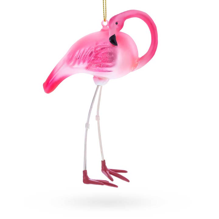 Ornement en verre flamant rose pour la vente par BestPysanky