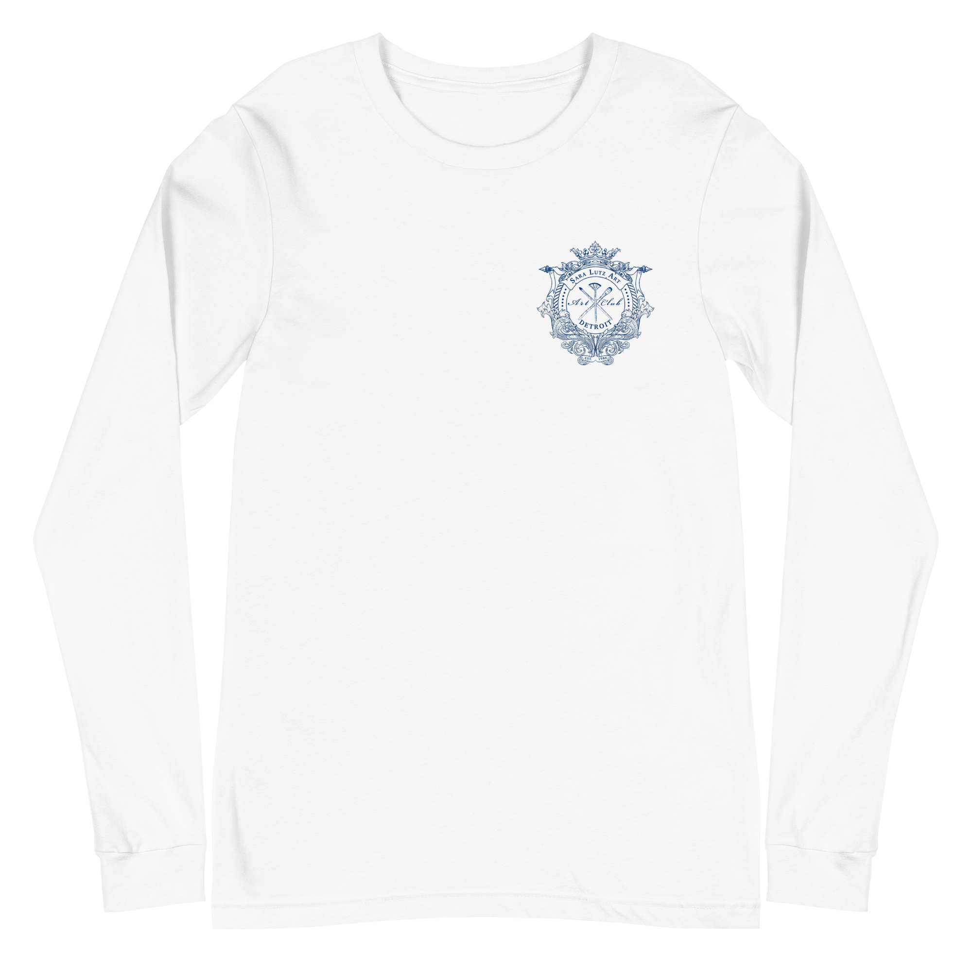 Sara Lutz Art - Wholesale Screen Printed T-Shirt - Unisex - Art Club Crest Long Sleeve Tee3