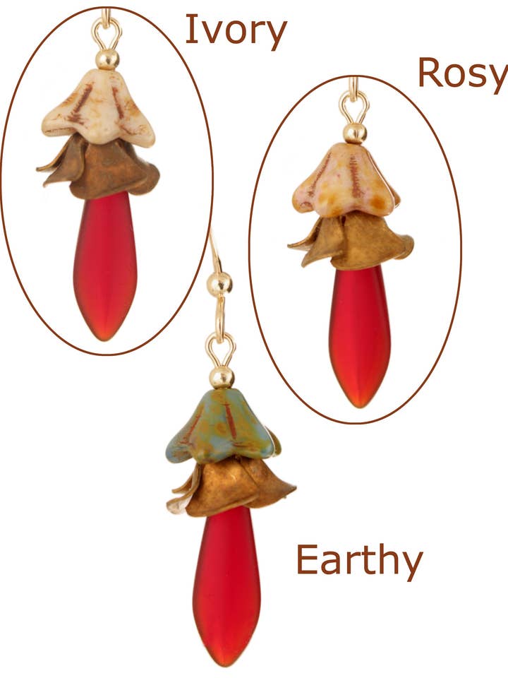 Flowers for Aine Earrings - 14 Kt Goldfilled for wholesale by Ardent Designs