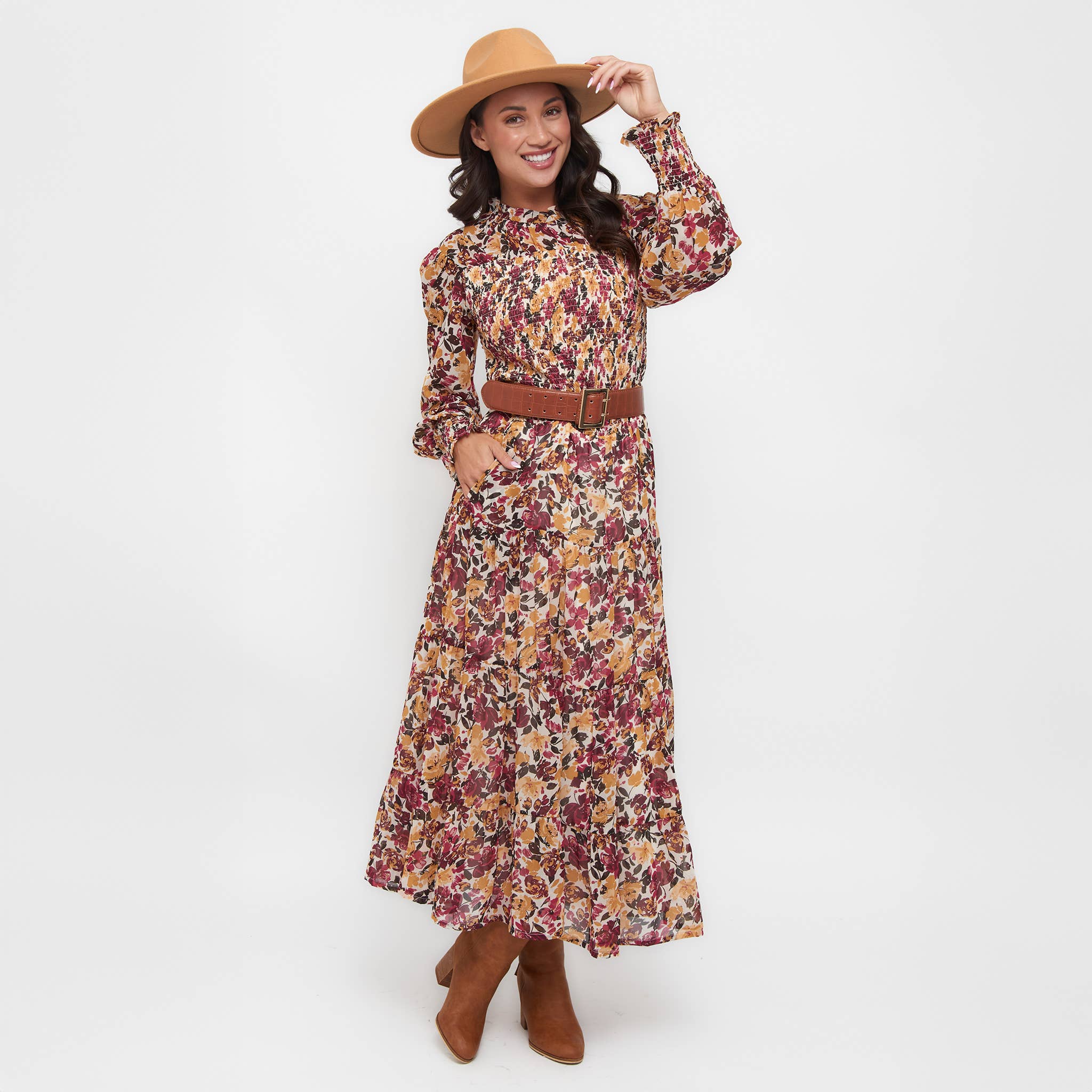 Elsie & Zoey - Vendita all'ingrosso Gonna - Donna - Gonna Maxi a Strati Hazel Georgette11