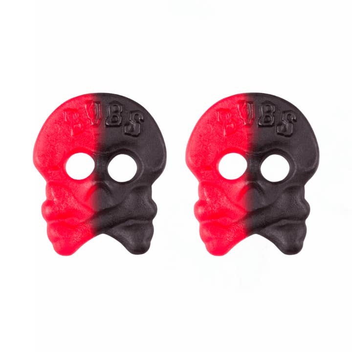 BUBS Teschio di Liquirizia al Lampone – Sfuso per la vendita all'ingrosso da parte di Nordicbangers - Swedish Candy Supply