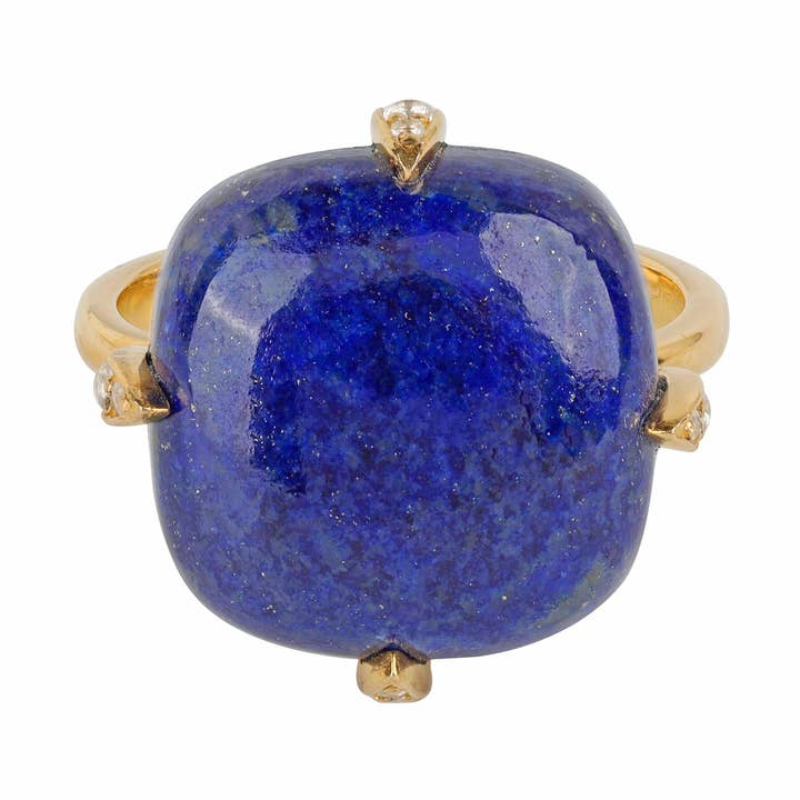 18K guld vermeil över silver lapis Starforged Reverie-ring för wholesale av Tiramisu