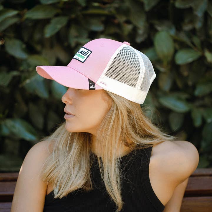 Indicom Brands - Wholesale Trucker Hat - Unisex - Barefoot Pink / White5