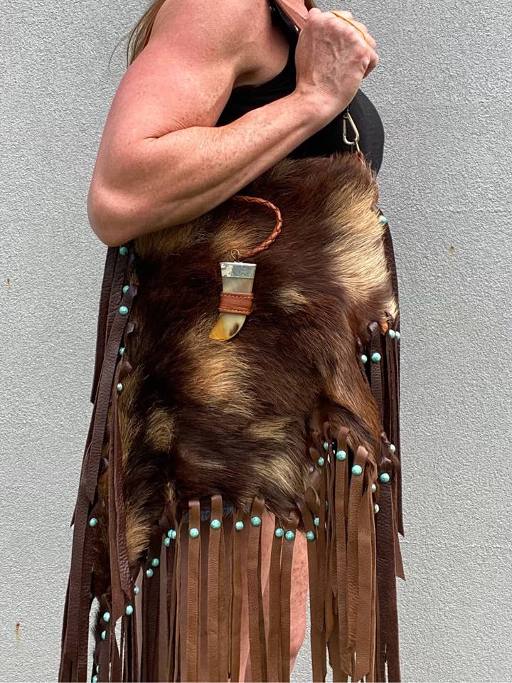 Saco com franjas XLG #401 por atacado de 1 Hide Bags