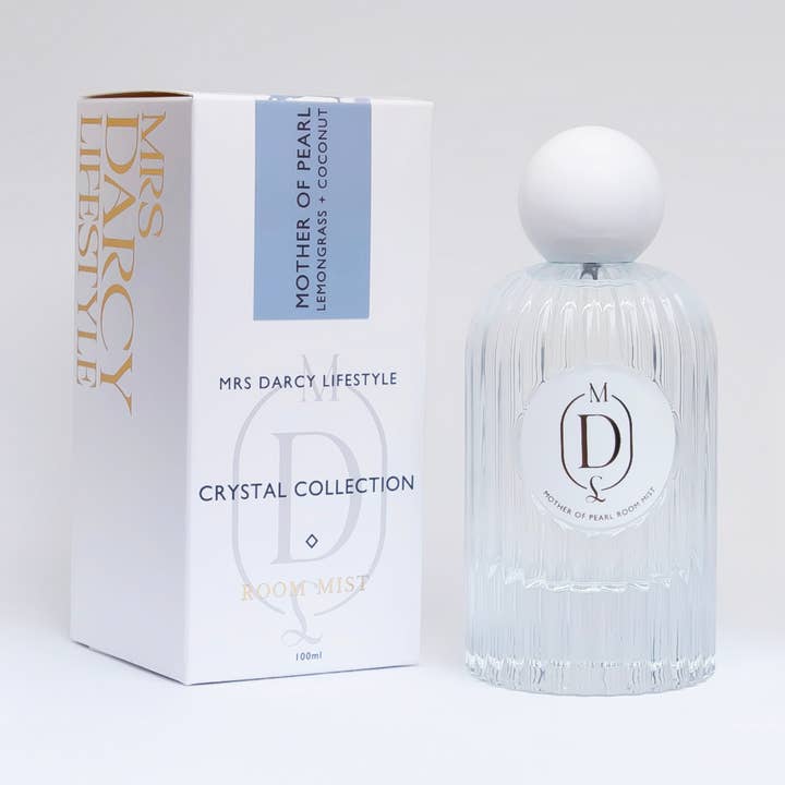 Room Mist Mother of Pearl - Lemongrass + Coconut for wholesale by Mrs Darcy