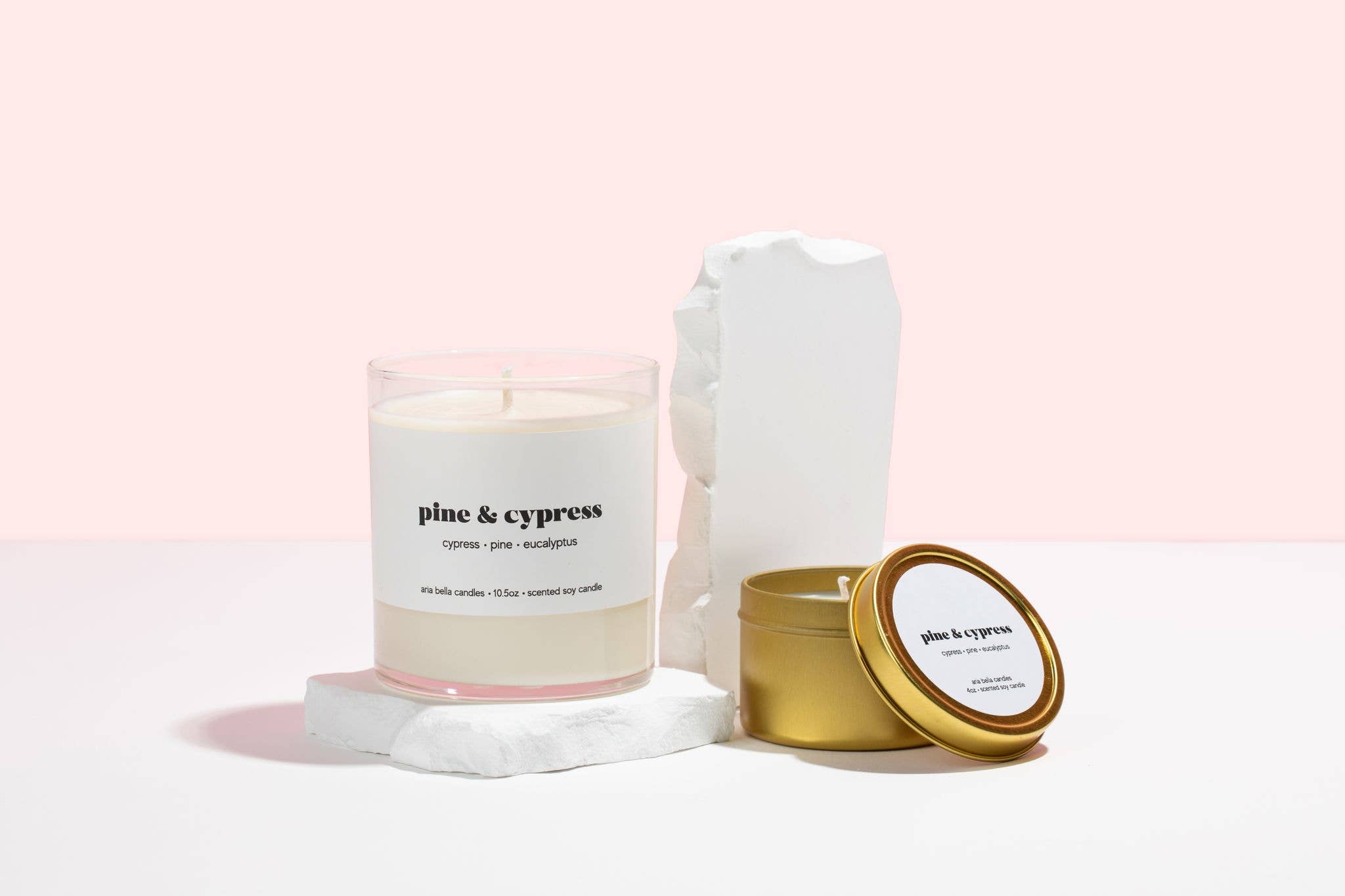 Aria Bella Candles - Wholesale Jar/Filled Candle - Pine & Cypress Soy Candle3