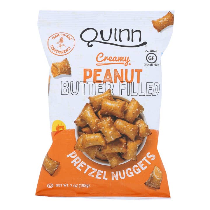 Ware Spark - Wholesale Pretzels - Quinn Popcorn - Pretzels Peanut Butter Nuggets - Case Of 8 - 7 Oz