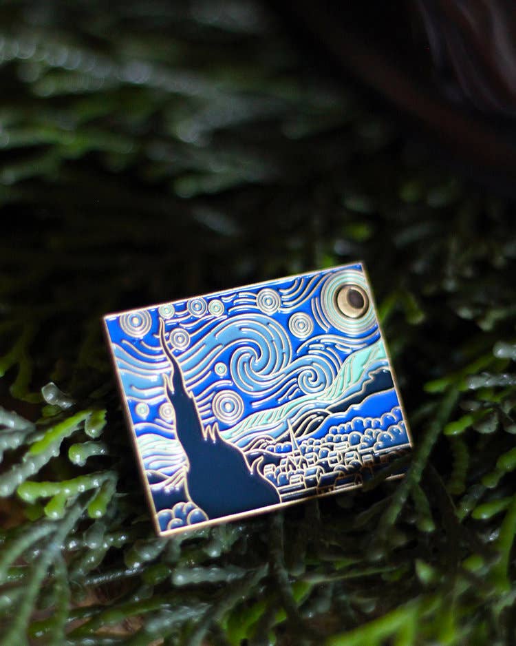 Pin Museum - Wholesale Lapel Pin/Button - The Starry Night • Enamel Pin1