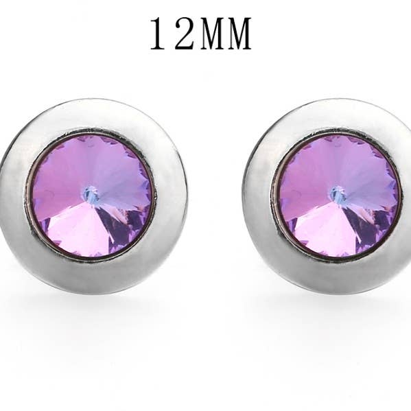 Mini-Snaps - 12 mm - Sortiment 3er-Pack - Atemberaubende facettierte Snaps für den Großhandel von Say It in A Snap Jewelry