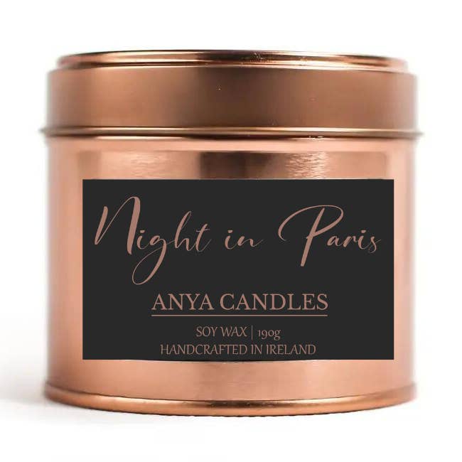 Night in Paris (dupe of perfume Chanel Mademoiselle) candle for wholesale by Anya Candles