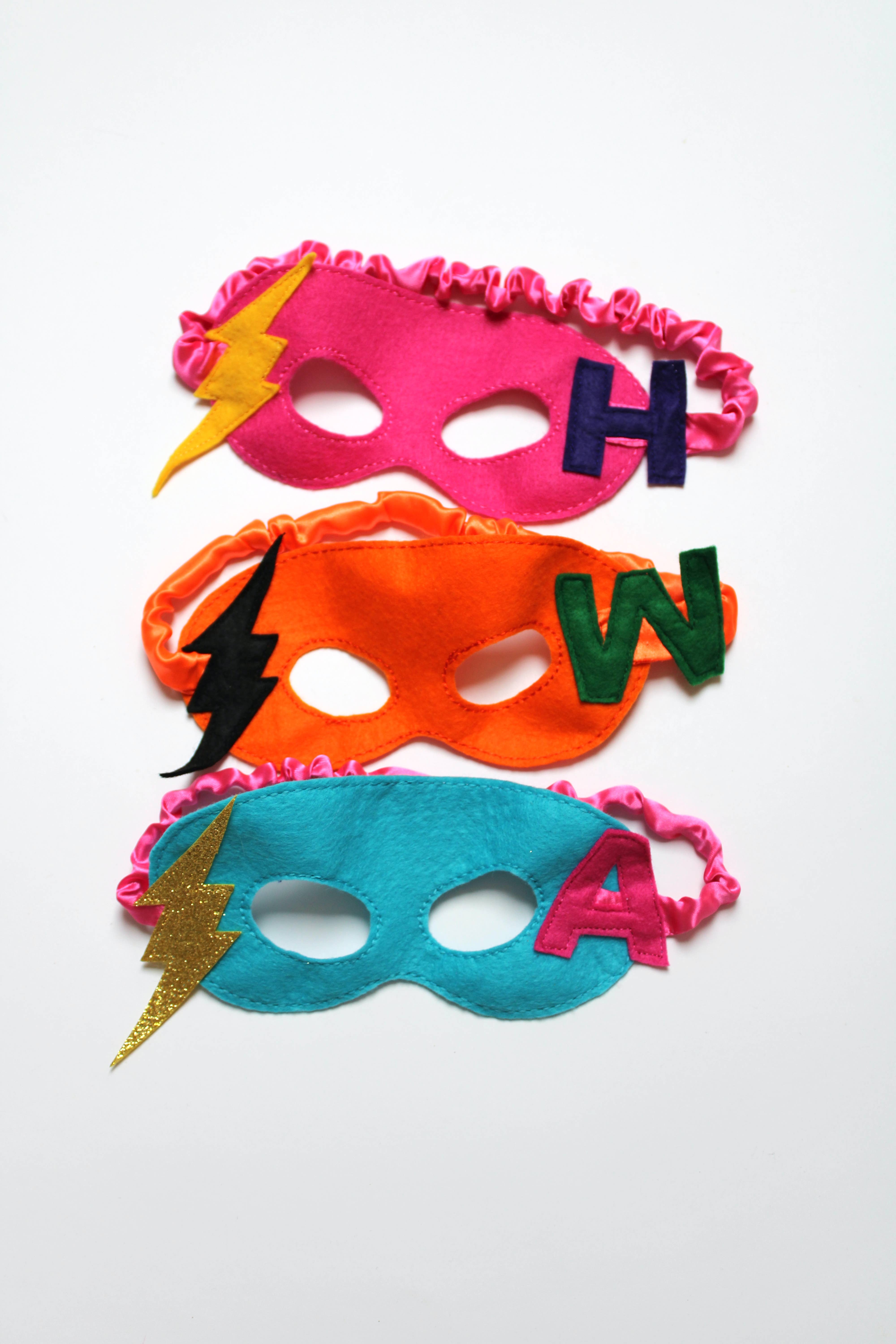 The Flat Of Kat – wholesale Costume – Child – Personalised Children’S Superhero Eye Masks With Alphabet0