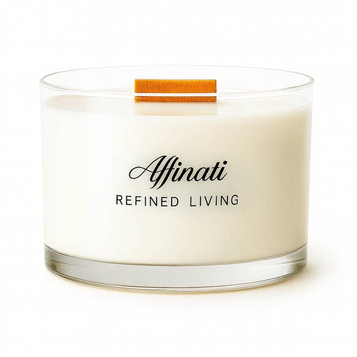 Vanilje Noir Trævæk Candle – Luksus 13 oz Sojablanding | Affinati for engroshandel hos Affinati