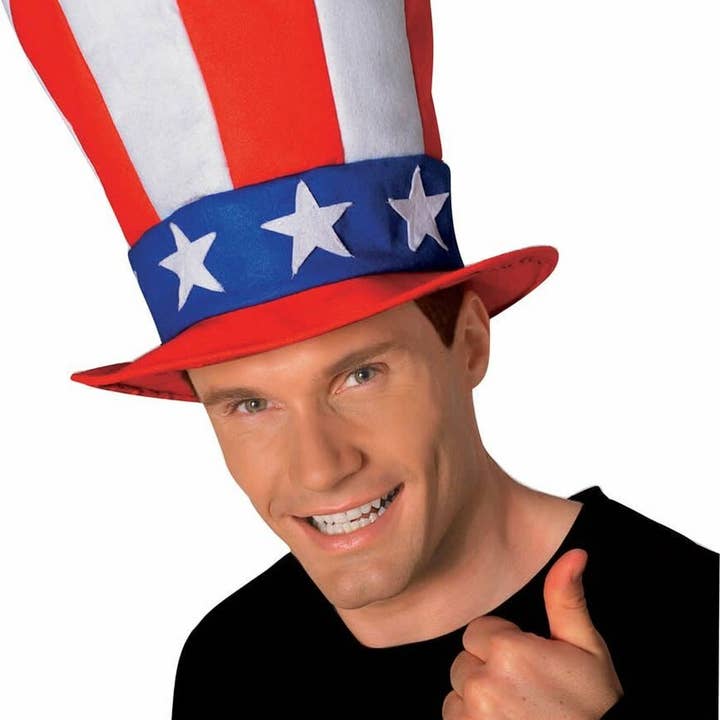 Private Island Party - Wholesale Party Hat/Crown - 12 Pack Jumbo Patriotic Hat 4th of July Uncle Sam