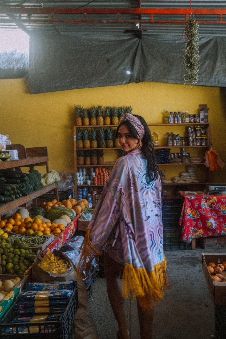 Looks by Luks – wholesale Kimono – Women's – Trust Your Soul Furisode Short Kimono with fringe