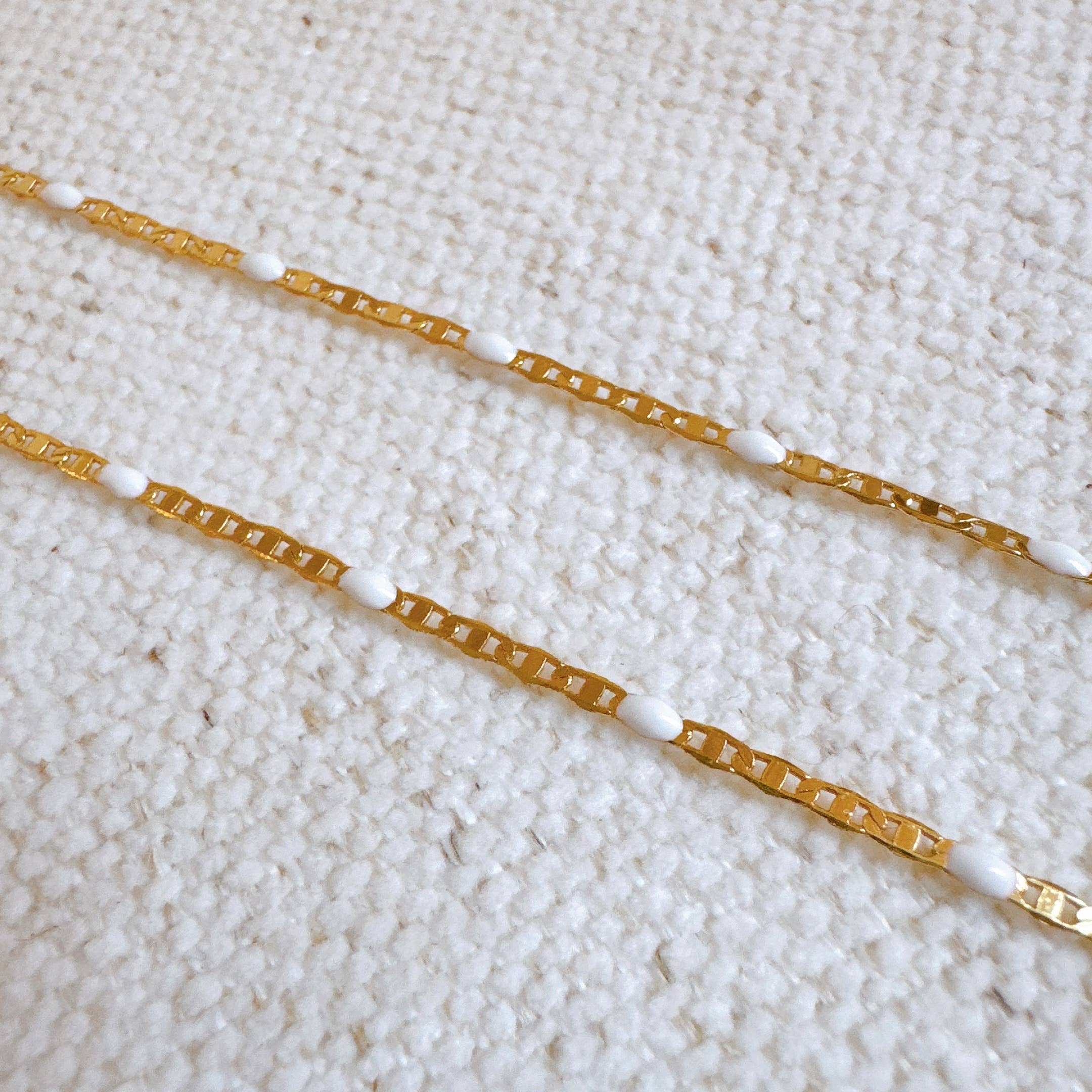 Ellison+Young - Wholesale Link & Chain Necklace - Color Pop Enamel Chain Necklace0