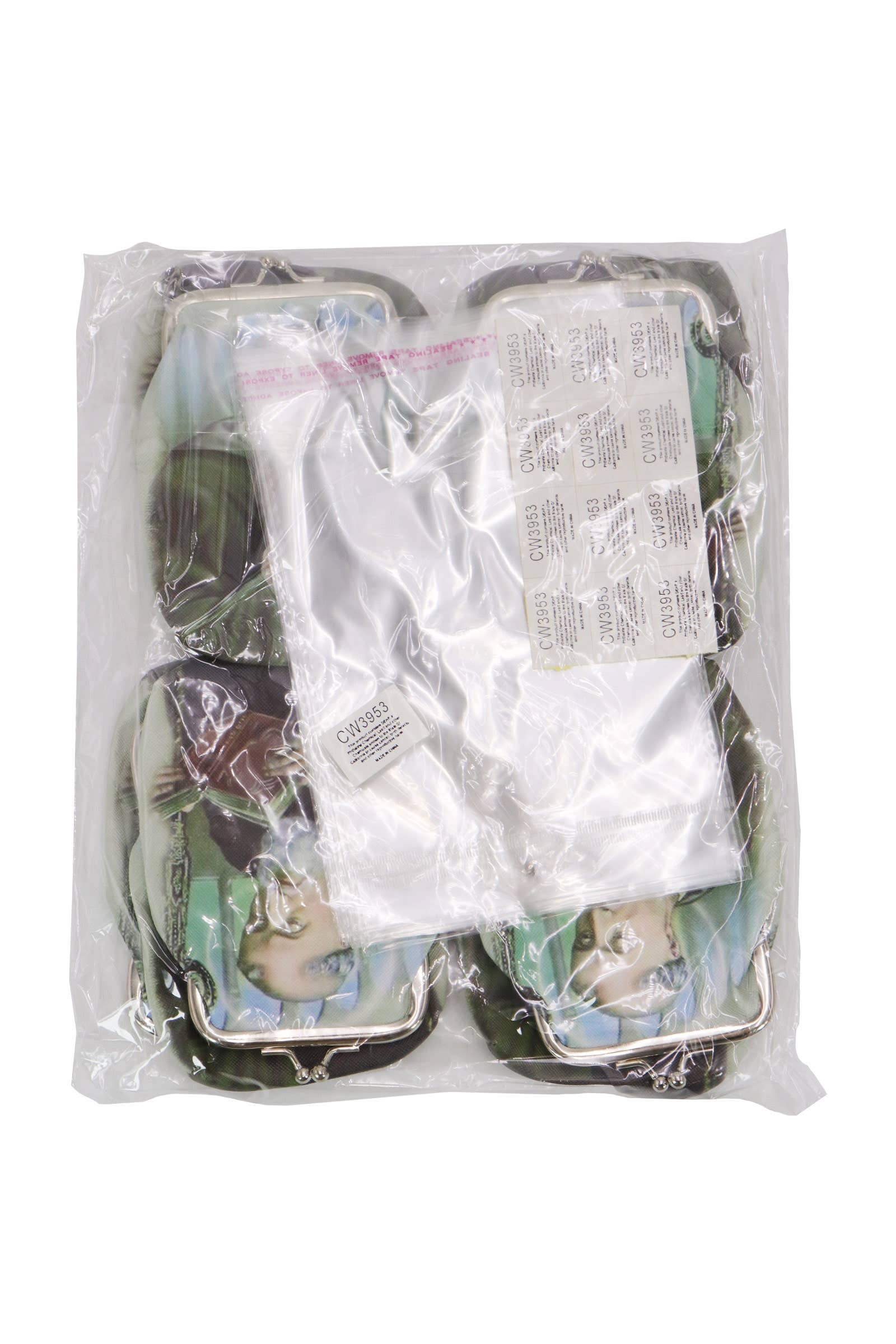 AS SHOWN Saint Benedict Tall Kiss-lock Coin Pouch Bag for wholesale on Faire4