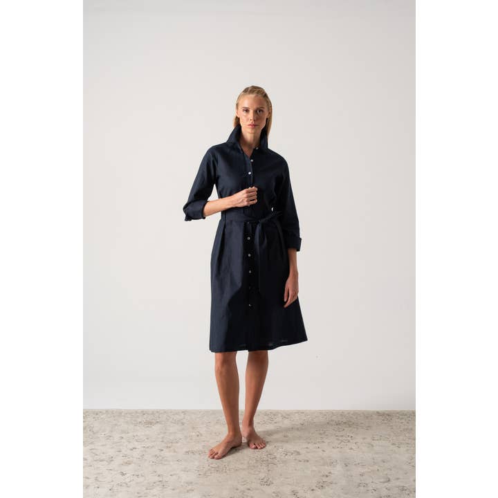 Abito Camicia Rumi Blu Navy per la vendita all'ingrosso da parte di LUXMII