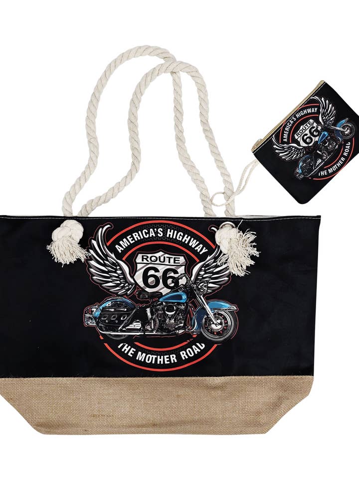 Harper Tote with Matching Zip Pouch - Case of 3 for wholesale by Raj Trading & Imports (USA) Inc.