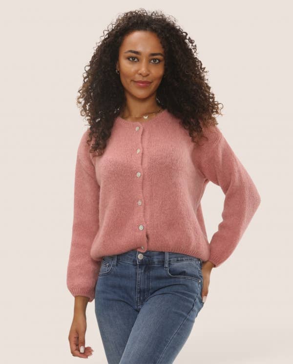 【THE TOE】Parasol mohair cardigan pink THE TOE】Parasol mohair cardigan pink THE TOE】Parasol