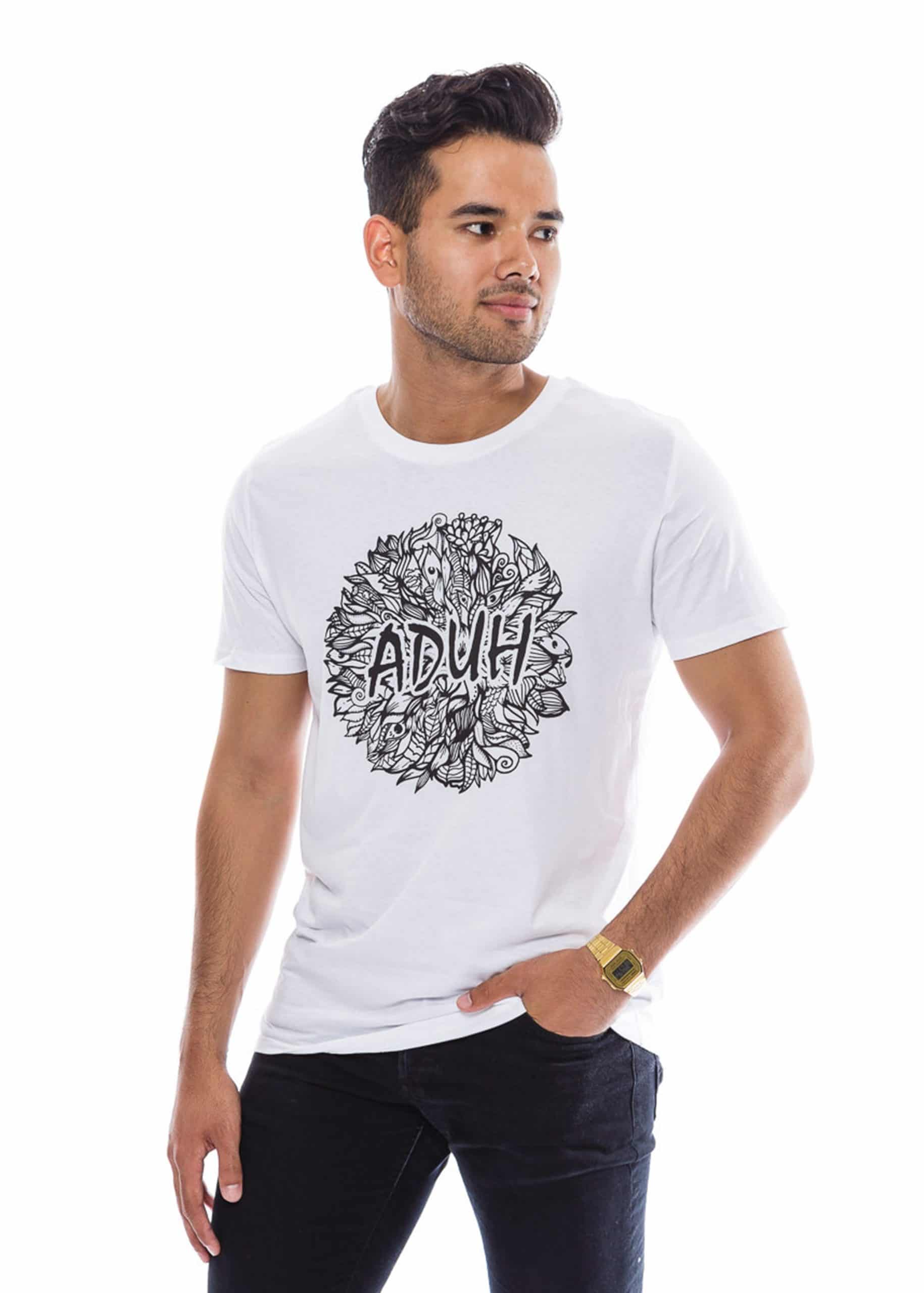 ADUH - Wholesale Screen Printed T-Shirt - Men's - Satu1