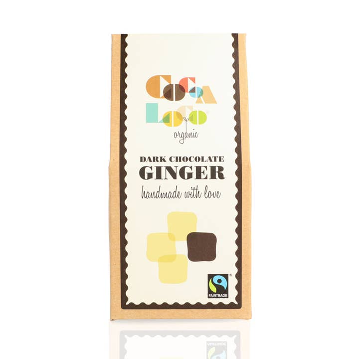 Dark Chocolate Ginger – 100g for wholesale by Cocoa Loco