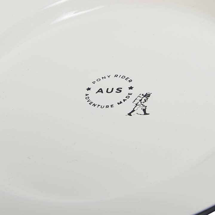 Adventure Made Enamel Plate | Vintage White for wholesale on Faire1