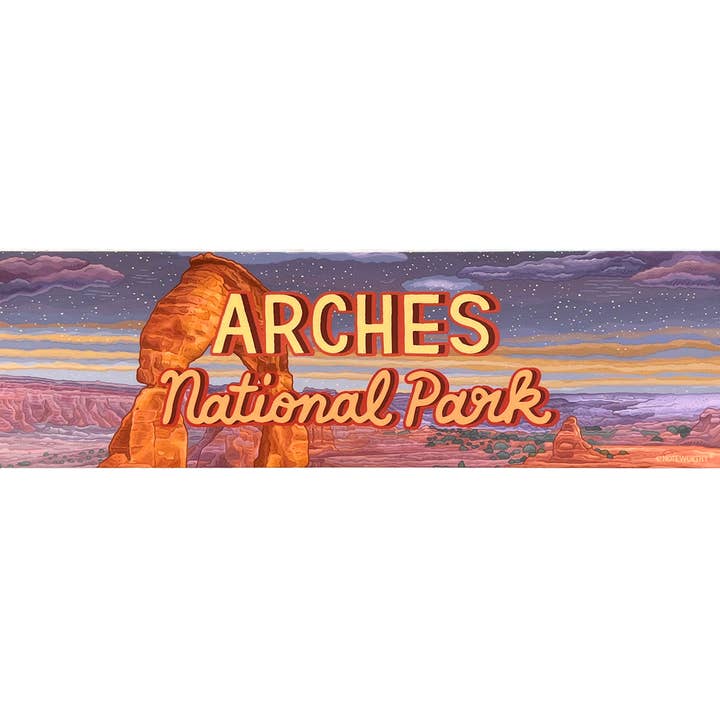 Arches Bumper Sticker for wholesale by Noteworthy Paper & Press