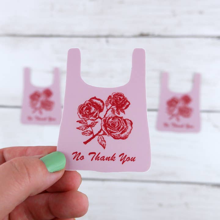 Nej Tak Taske Vinyl Sticker for engroshandel hos Beautifully Regular