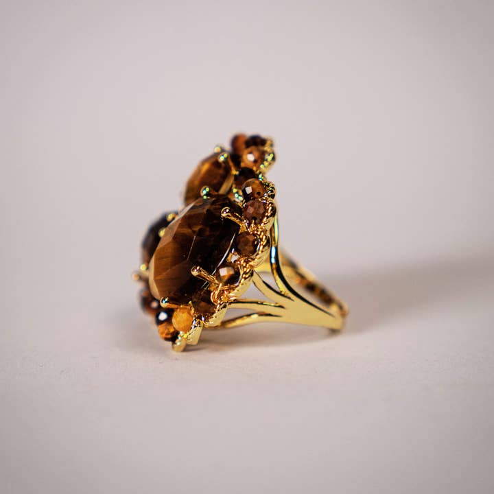 PHOEBE´S - Wholesale Cocktail/Statement Ring - Anillo de Piedra Natural Maximalista5