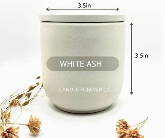 Candle Forever Co - Wholesale Candle Holder - Handcrafted 9 oz Cement Candle Vessel/Concrete Planter1