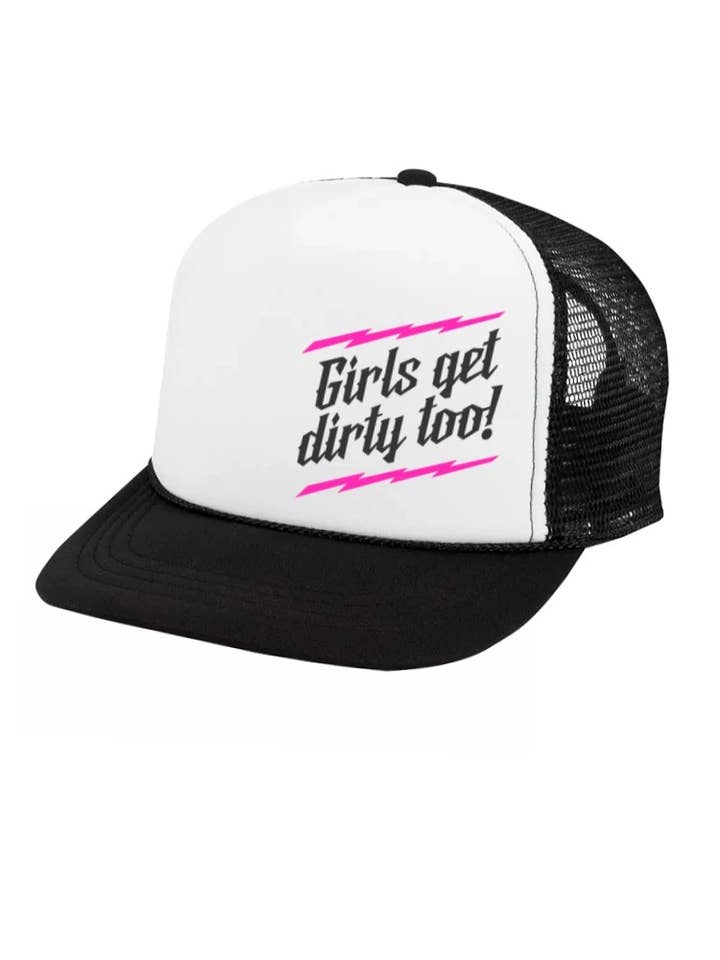 Lightning Trucker Hat - Black/White for wholesale by Off Road Vixens Clothing Co.