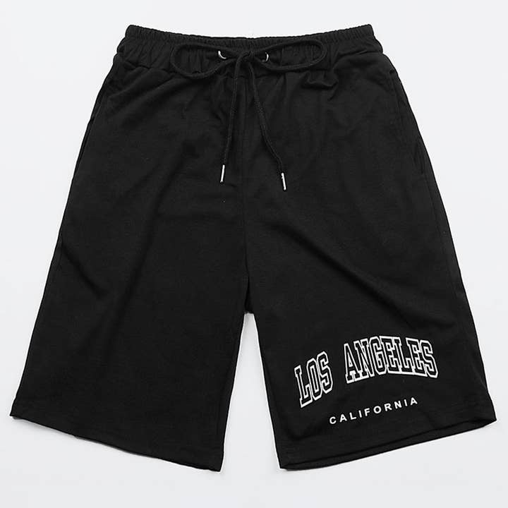 WOMEN ELASTIC WAIST BLACK SHORTS_CWBSP0128 for wholesale by Lily Clothing