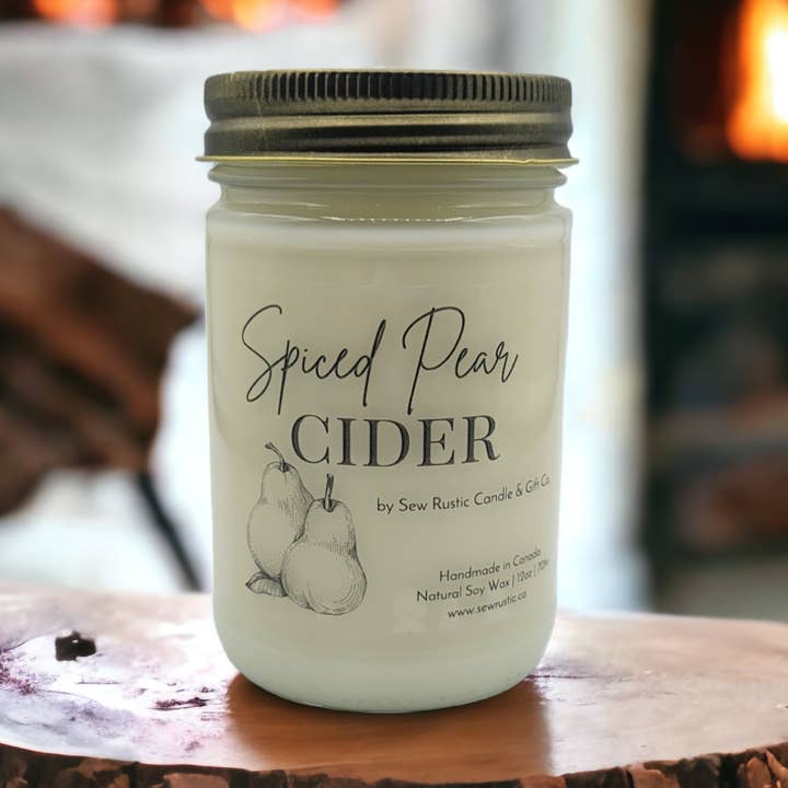 12oz Farmhouse Jar for wholesale by Sew Rustic Candle & Gift Co