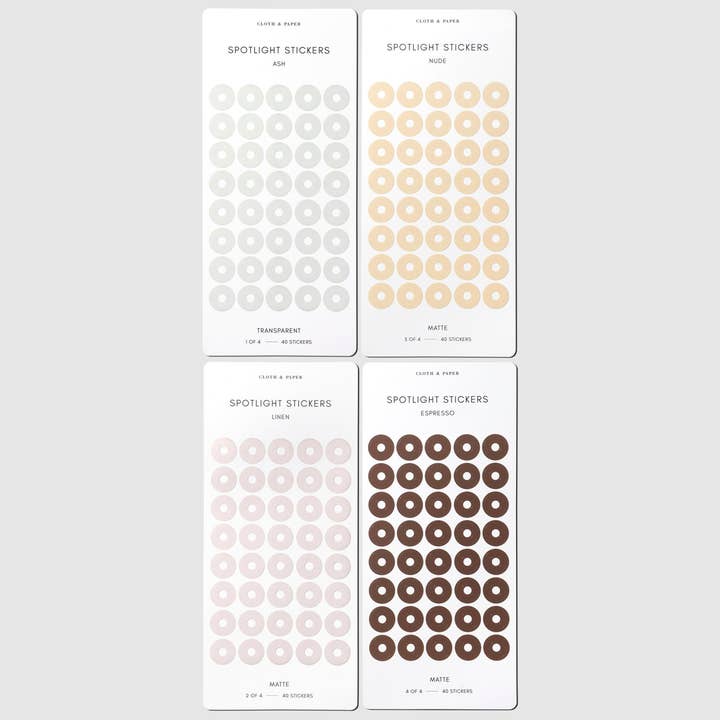 Cloth & Paper - Wholesale Sticker - Spotlight Sticker Set | Small