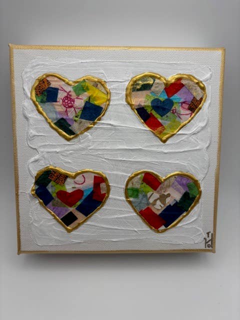 Collage Heart Series - Large for wholesale by Deceaux Art