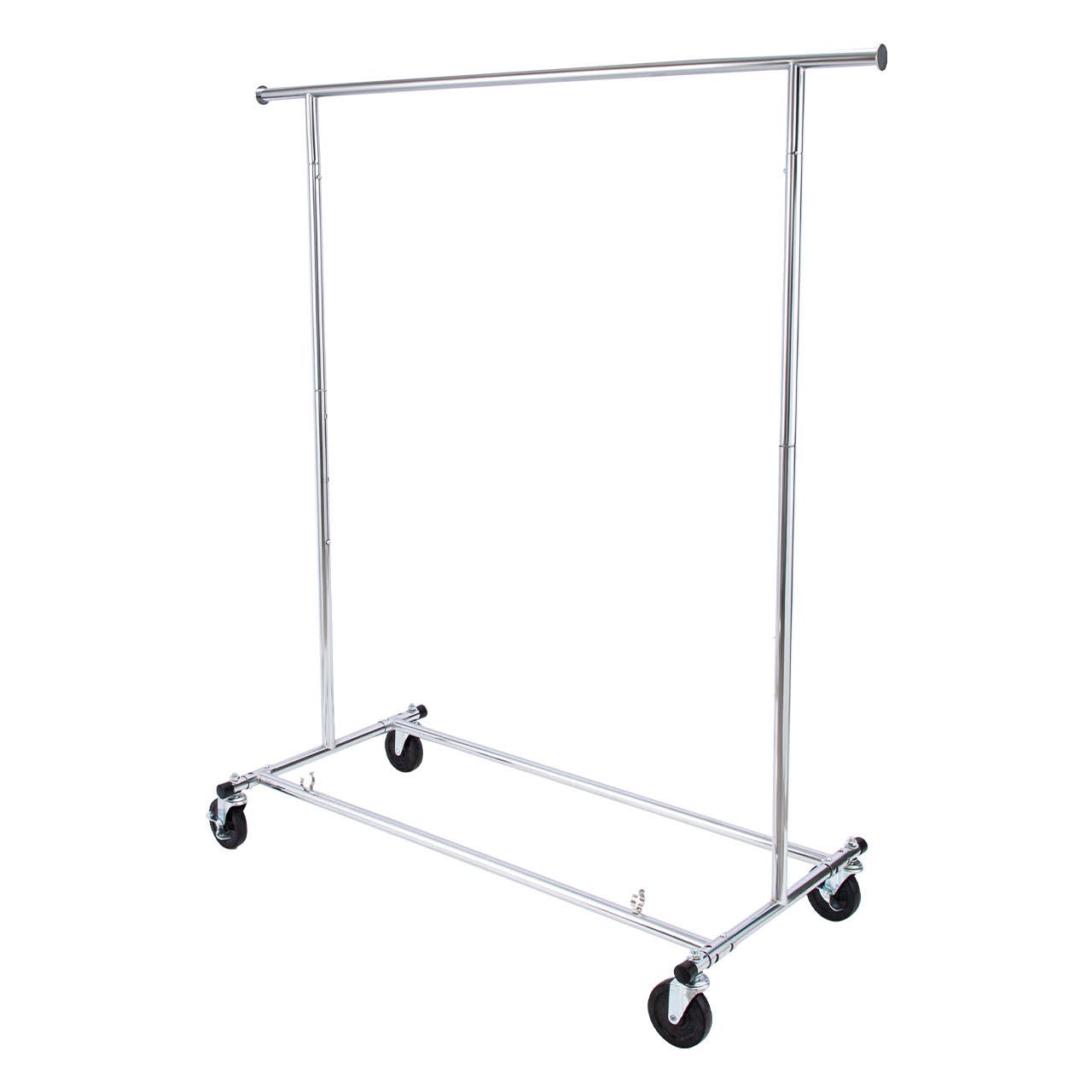 Store Supply Warehouse - Wholesale Retailer Display - Accessories - Economy Chrome Single-Rail Collapsible Salesman Rack5