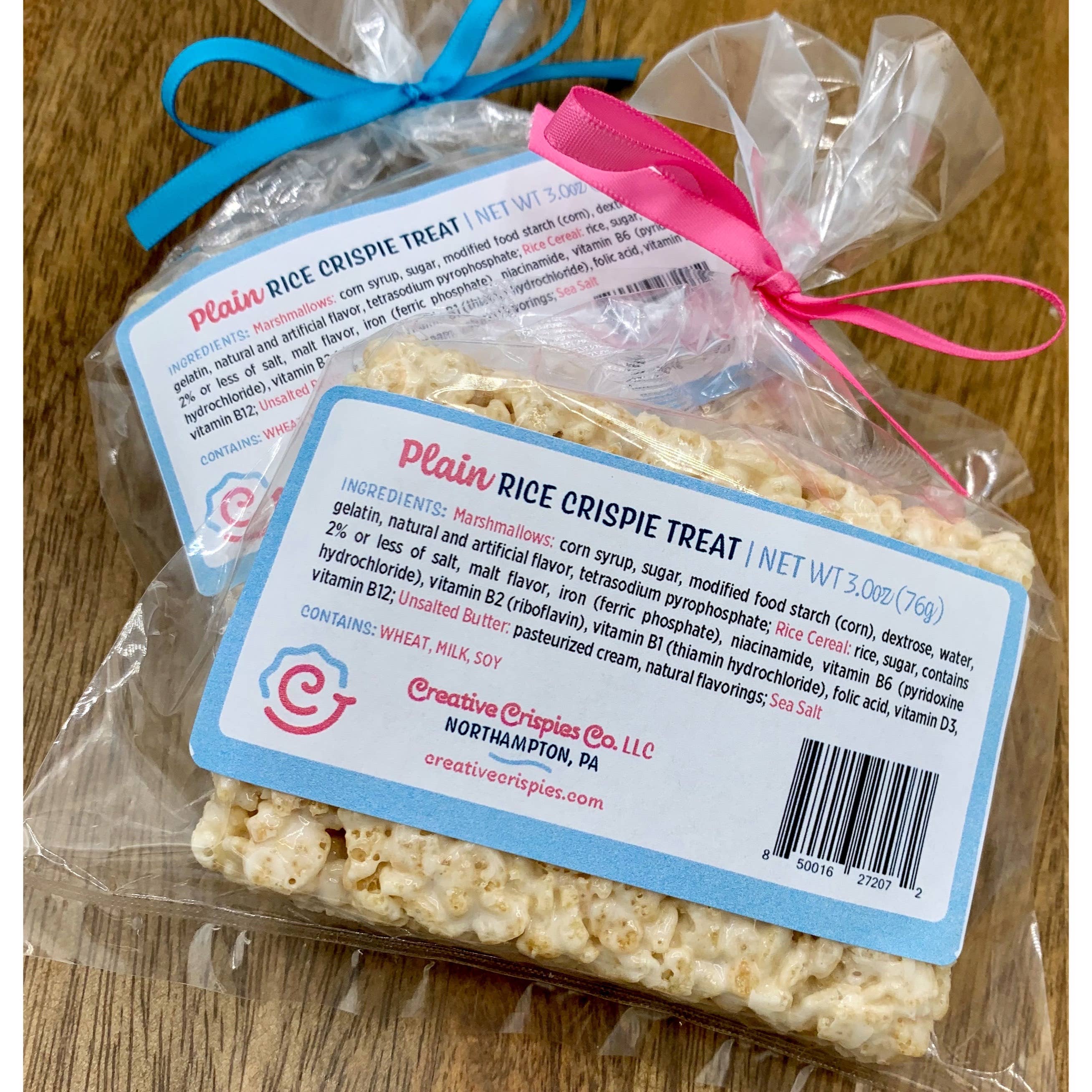 Creative Crispies Co. - Vente Barres de céréales - Friandises au riz croustillant « Naked » classiques, boîte de 121
