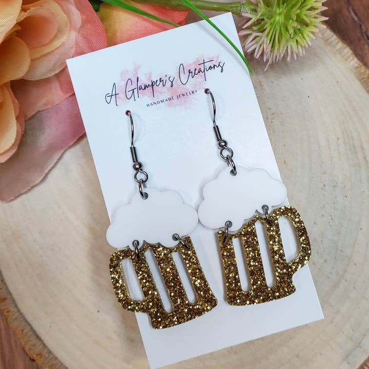 Boucles d'oreilles en acrylique pour la vente par A Glamper's Creations LLC