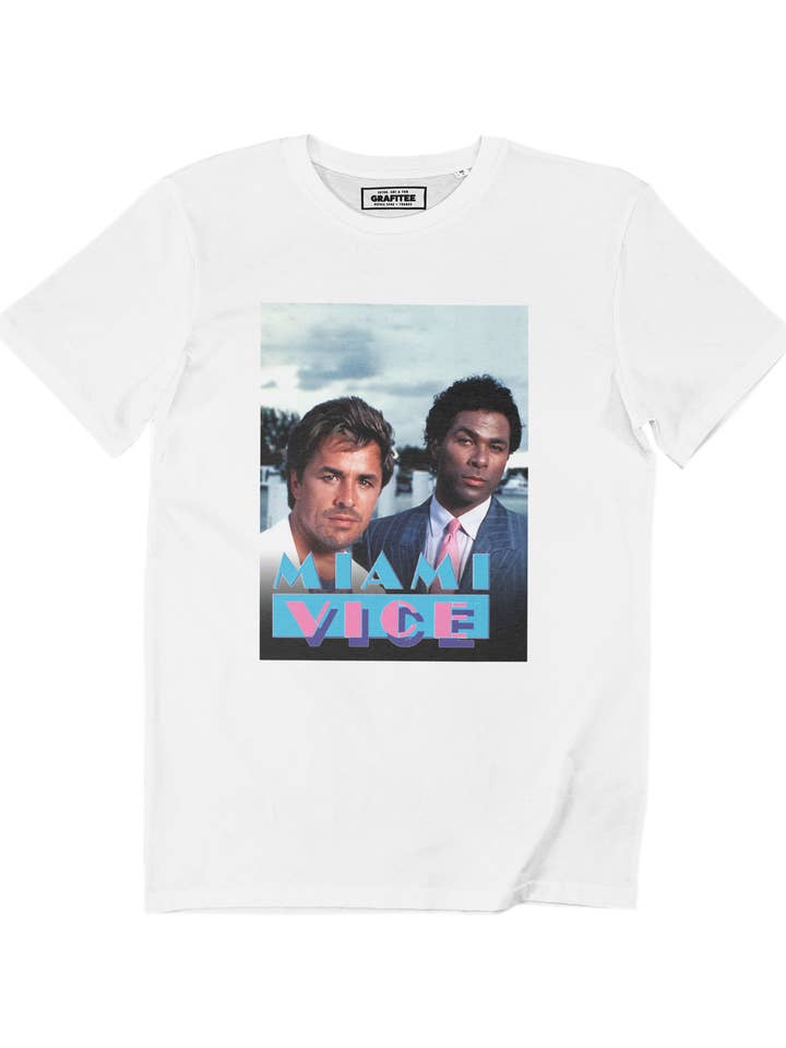 Sonny & Rico Tee - Miami Vice Photo Tee for wholesale by Grafitee