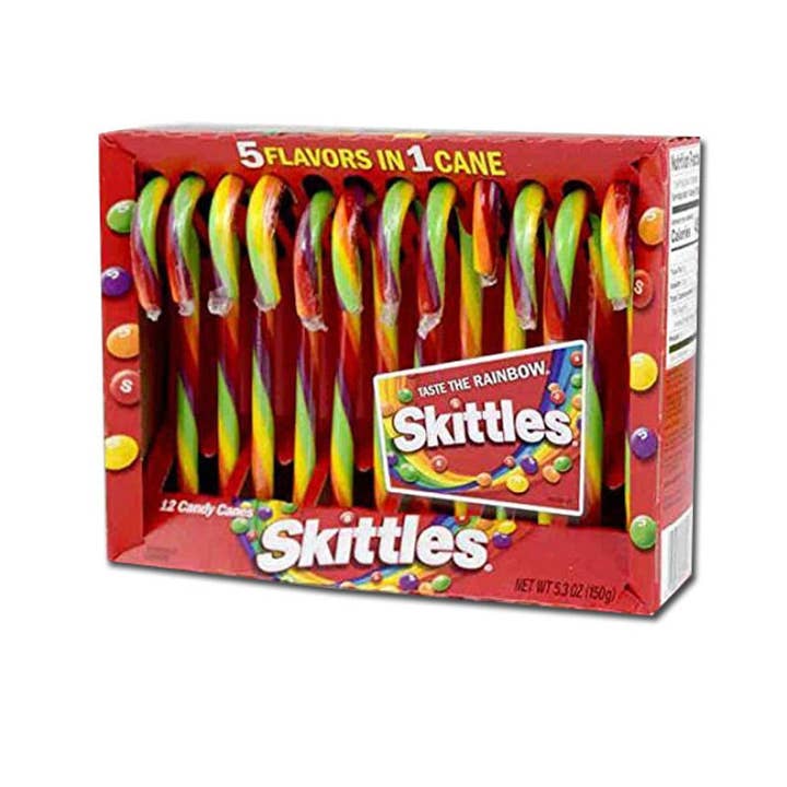 I Got Your Candy – wholesale Boiled sweets – Skittles Candy Canes 5.3oz - 12ct