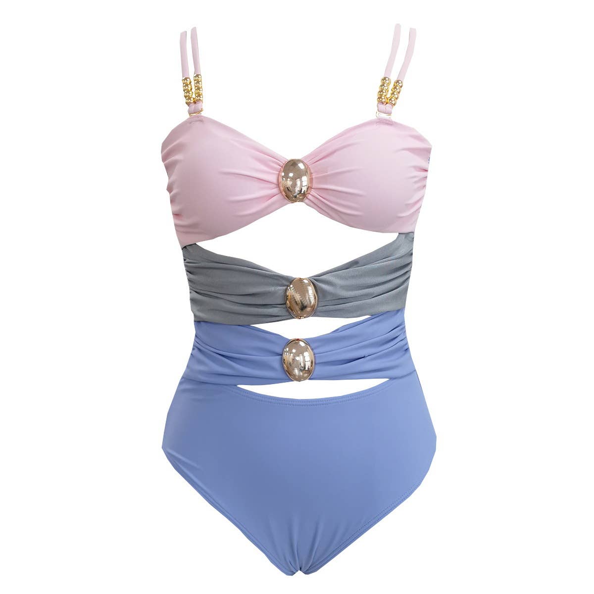 Tourtiwi - Wholesale Two Piece Swimsuit - Women's - Strapless hollow one-piece swimsuit skirt two-piece set8