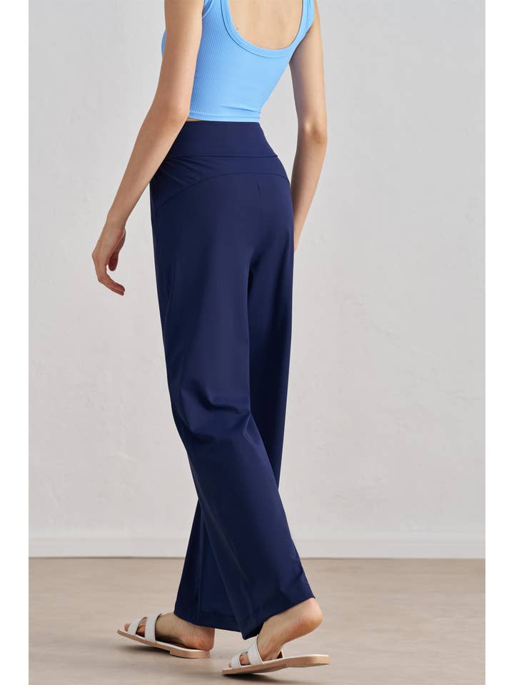 91thelabel - Wholesale Athletic Pants - Women's - Kaida High Waist Wide Leg Active Lounge Yoga Pants