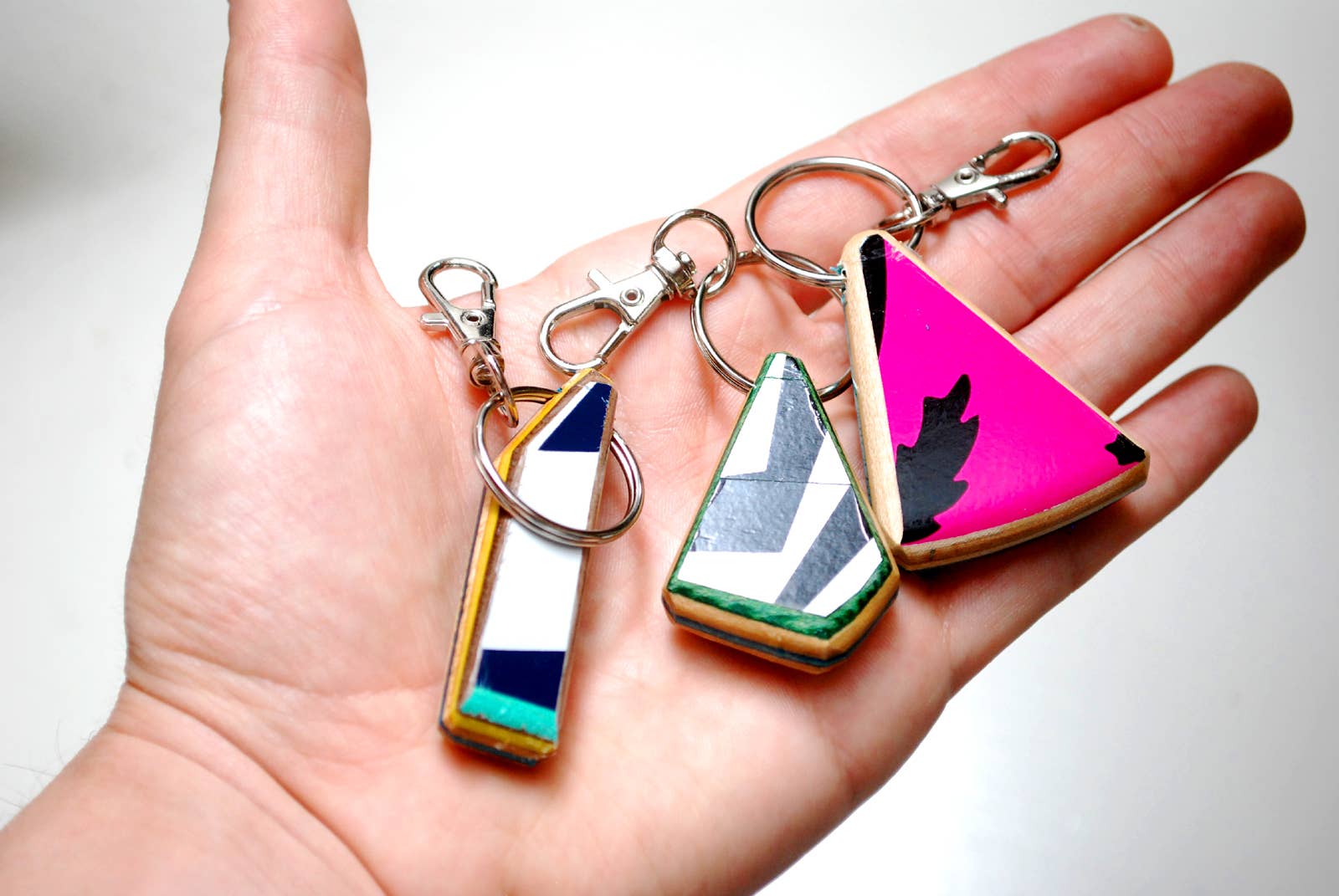 Everskate Skateboard Jewelry - Wholesale Keychain - Unisex - Wood Skateboard Keychain - Recycled Handmade, Each is Unique2