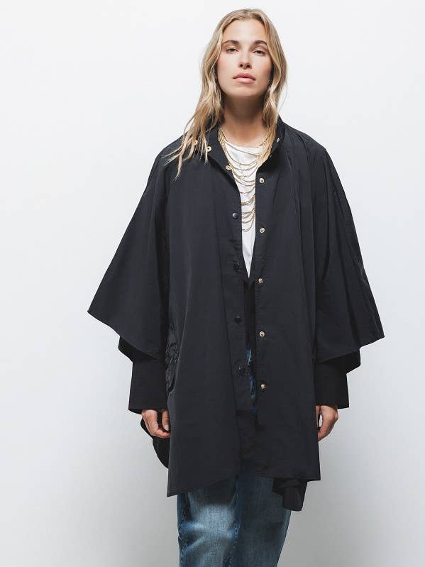 Lanidor - Wholesale Coat - Women's - Plain Cape (427868-1)0