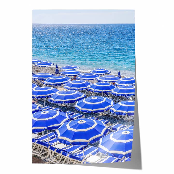 Sombrillas de Playa Bonitas III | Impresión Fotográfica de Bellas Artes para venta al por mayor de Natasha Riha Photography