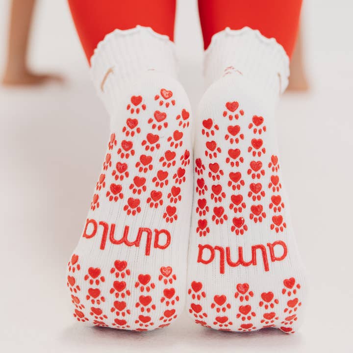 Almla Active - Wholesale Socks - Women's - Dachshund Pilates Grip Socks - Doxie3